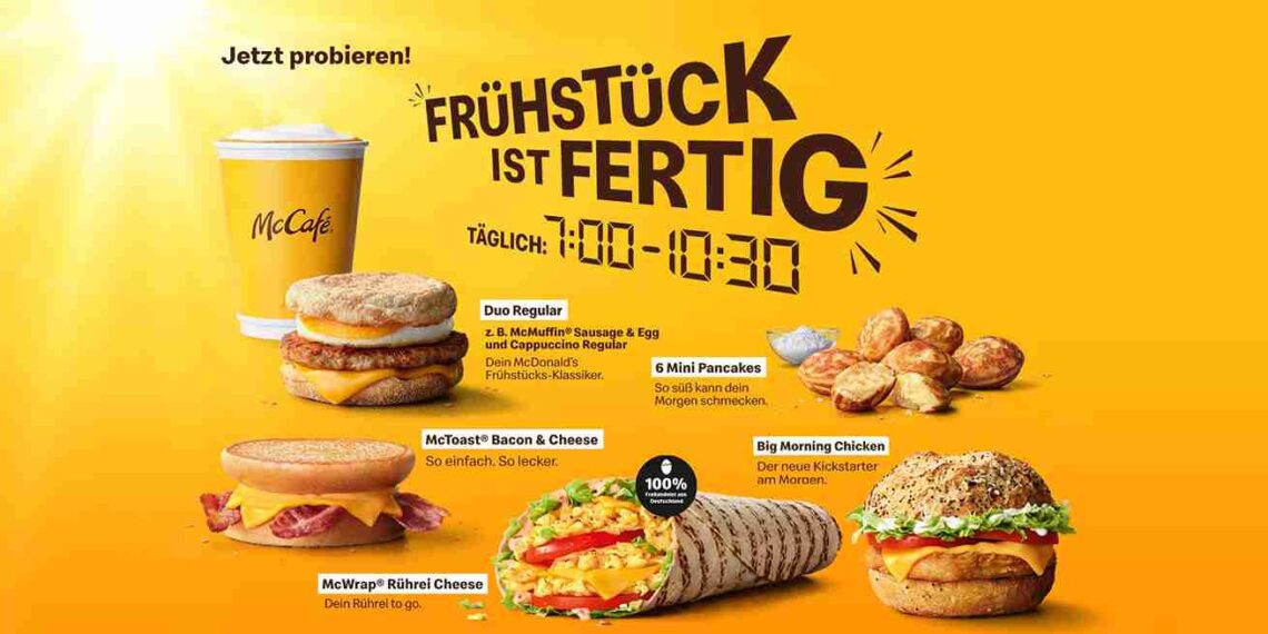 McDonalds Frühstück Preise