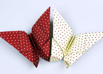 Schmetterling falten